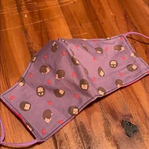 Happy Hedgehog face mask